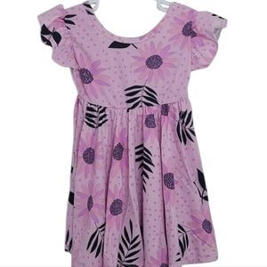 Dot Dot Smile Pink Floral Kids Dress Baby Girl 12 - 24 Months Lavender Flowers